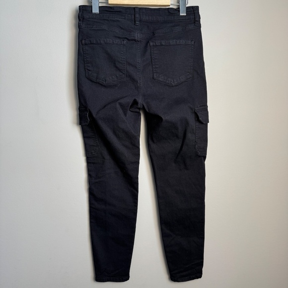 Buffalo David Bitton Women's Black Denim BECKY‎ Skinny High-Rise Jeans Cargo 4 - Picture 6 of 15